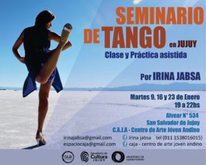 seminario de tango enero 2018 en CAJA